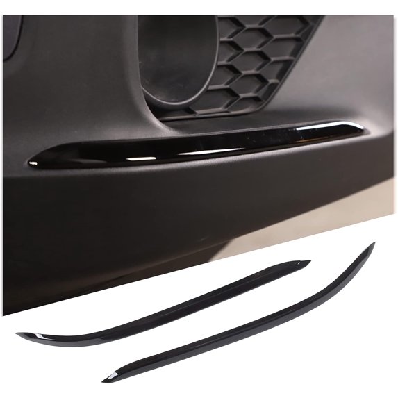 TINKI 2PCS Front Bumper Air Inlet Decorative Strips for Honda Pilot 2019-2022, ABS Material Car Front Side Vent Trim Cover Protector Anti Scratch Self-Adhesive Accessories
