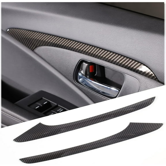 TINKI 2PCS Front Inner Door Decorative Strip Cover Trim for Honda Pilot 2016-2022, ABS Material Automotive Inner Door Panel Sticker Protector Accessories