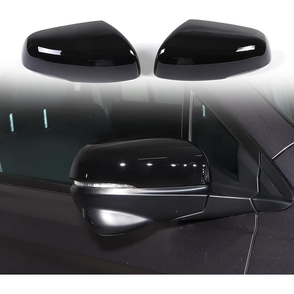 TINKI 2PCS Rearview Mirror Covers for Honda Pilot 2016-2022/ Ridgeline 2020-2023/ Passport 2019-2023, ABS Material Door Side Mirror Guard Cover Cap Exterior Accessories