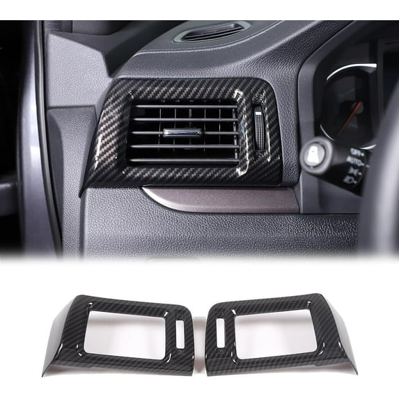 TINKI 2PCS Side Air Vent Frame Trim for Honda Pilot 2016-2022/ Ridgeline 2017-2023/ Passport 2019-2023, ABS Material Center Console Side Air Conditioning Outlet Cover Accessories