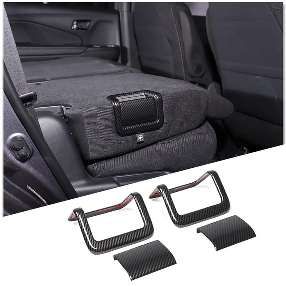 TINKI 2nd Row Seat Side Button Cover Trim for Honda Pilot 2016-2022,ABS Material ,4PCS