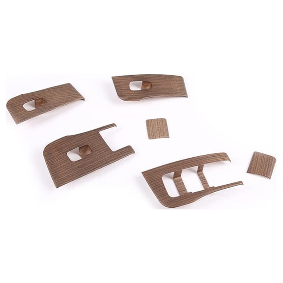 TINKI 6PCS ABS Window Lift Switch Button Panel Cover for Tesla Model 3 & Y 2017 2018 2019 2020 2021 2022 Car Interior Accessory (Pear Wood Grain)