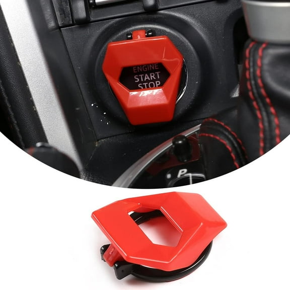 TINKI ABS Car Engine Start Stop Button Cover Sticker for Toyota Tacoma 2016-2022 86 Subaru BRZ 2012-2021