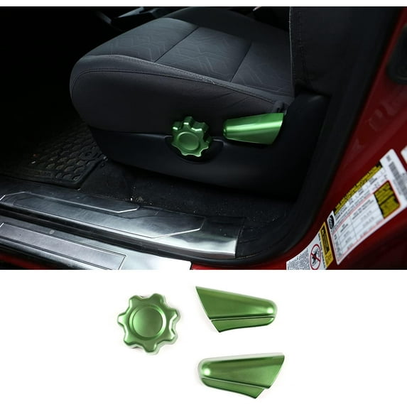 TINKI ABS Inner Car Seat Adjustment Button Cover Trim 3pcs for Toyota Tacoma 2016 2017 2018 2019 2020 2021 2022