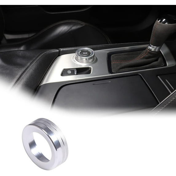 TINKI Alloy Car Interior Center Console Multimedia Knob Button Covers Compatible with Chevrolet Corvette C7 2014-2019 Car Driving Mode Knob Cover Trim
