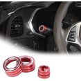 thumbnail image 1 of TINKI Alloy Car Light Wiper Lever Knob Circle Trim Stickers for Chevrolet Corvette C7 2014-2019 Car Dashboard Bright Adjustment Head Lever Trim, 1 of 7