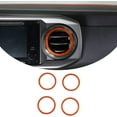 thumbnail image 1 of TINKI Aluminum Alloy Compatible with Tacoma Air Conditioning Vent Ring Decorative Cover, Fit for Toyota Tacoma 2016 2017 2018 2019 2020 2021 2022 4PCS Air Conditioning Vent Ring, 1 of 14