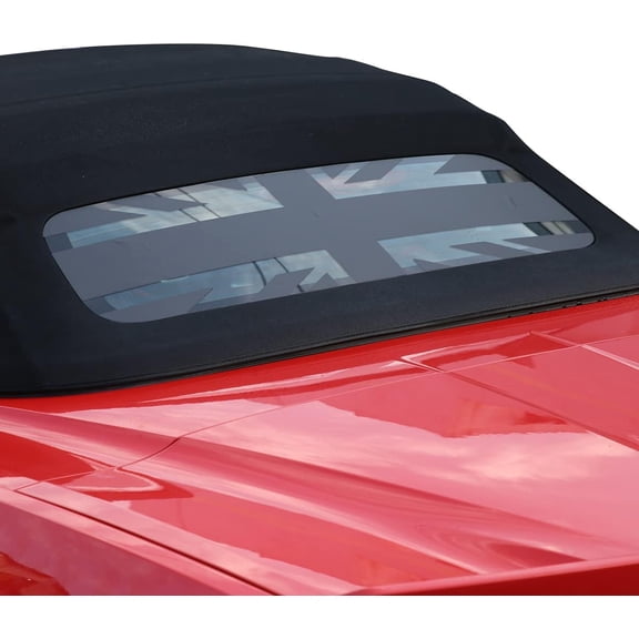 TINKI American Flag Rear Window Decal Sticker for Chevrolet Corvette C7 2014-2019 Car Window Decoration Vinyl Sticker