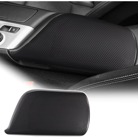 TINKI Car Center Console Pad for Chevrolet Corvette C7 2014-2019 Car Armrest Cover Leather Cushion Waterproof Car Armrest Seat Box Protector Accessories