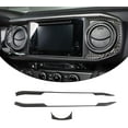 thumbnail image 1 of TINKI Car Central Navigation Screen Panel Frame Interior Sticker Soft Carbon Fiber for Toyota Tacoma 2015 2016 2017 2018 2019 2020 2021 2022 2023, 1 of 7