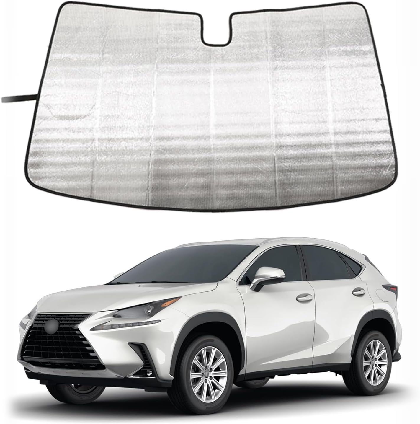 TINKI Car Front Windshield Sunshade for Lexus NX 20142021, Front Window Sun Shade, Foldable