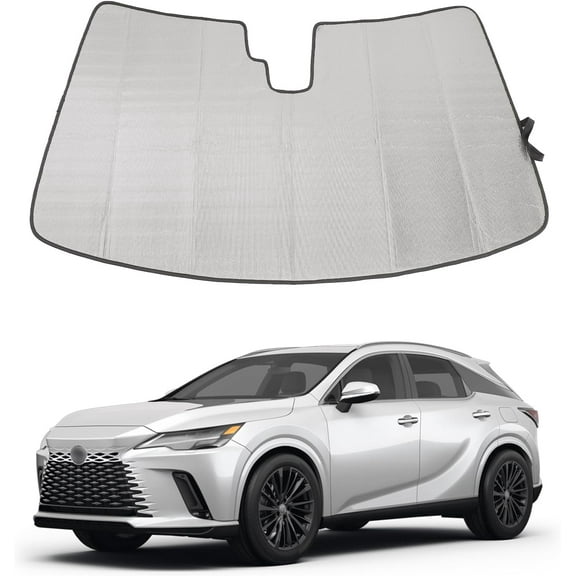 TINKI Car Front Windshield Sunshade for Lexus RX 2016-2023, Front Window Sun Shade, Foldable Reflective Sun Visor, Screen Shield Cover UV Blocker Protector HeatShield