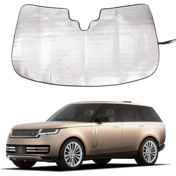 TINKI Car Front Windshield Sunshade for Range Rover L460 2023-2024, Front Window Sun Shade, Foldable Reflective Sun Visor, Screen Shield Cover UV Blocker Protector HeatShield