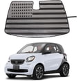 thumbnail image 1 of TINKI Car Front Windshield Sunshade for Smart 2009-2021, Front Window Sun Shade, Foldable Reflective Sun Visor, Screen Shield Cover UV Blocker Protector HeatShield_US Flag, 1 of 12