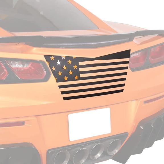 TINKI Car Hood Body Side Decal Sticker Fit for Chevrolet Corvette C7 2014-2019 Car Tailgate Decal，Rear Window，Fuel Gauge Cap Decal Exterior Decal Decoration Sticker