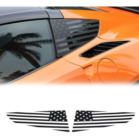 TINKI Car Hood Body Side Decal Sticker Fit for Chevrolet Corvette C7 2014-2019 Car Tailgate Decal，Rear Window，Fuel Gauge Cap Decal Exterior Decal Decoration Sticker