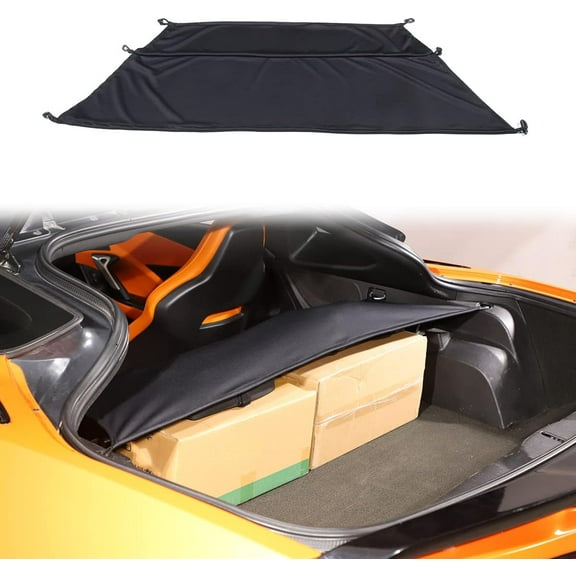 TINKI Car Trunk Cargo Cover Compatible with for Chevrolet Corvette C7 2014-2019, Retractable Trunk Security Shield Shade Auto Tail Box Accessories