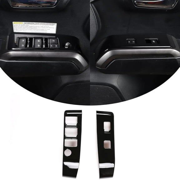 TINKI Car Window Switch Panel Cover Trim for Toyota Tacoma 2016 2017 2018 2019 2020 2021 2022 2023