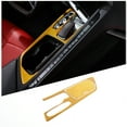 thumbnail image 1 of TINKI Carbon Fiber Center Console Panel Trim Sticker Compatible with Chevrolet Corvette C8 2020-2023, Console Storage Box Panel Cover Sticker Accessories, 2PCS, 1 of 12