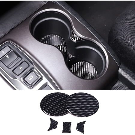 TINKI Compatible for Honda Pilot 2016-2022 Interior Accessories Carbon Fiber Center Consoles Cover Decals Protector Sticker, Soft Carbon Fiber, Black