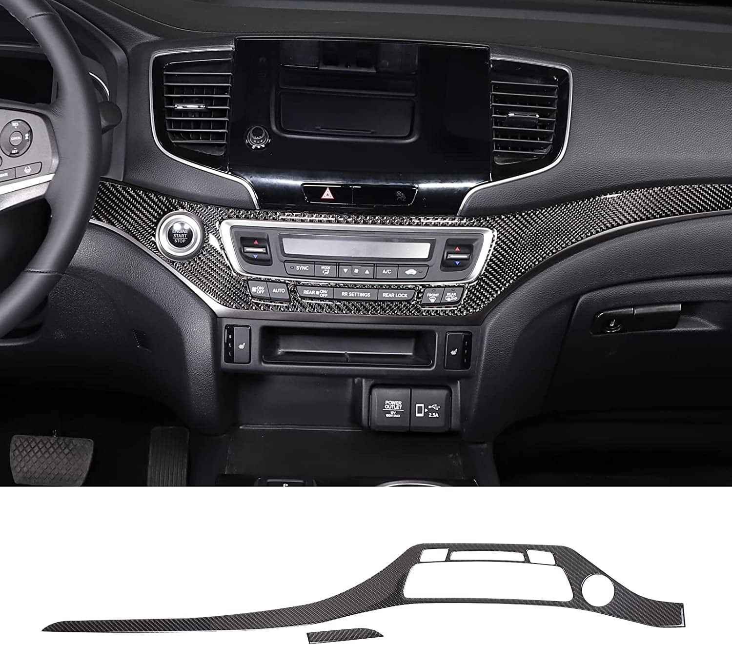 TINKI Compatible for Honda Pilot 2016 2022 Interior Accessories