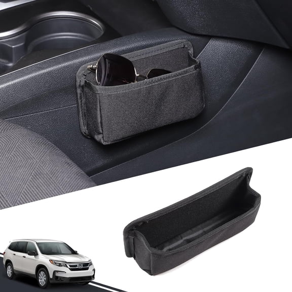 TINKI Console Gear Shift Side Pocket Organizer for Honda Pilot 2016-2022/ Ridgeline 2017-2023/ Passport 2019-2023