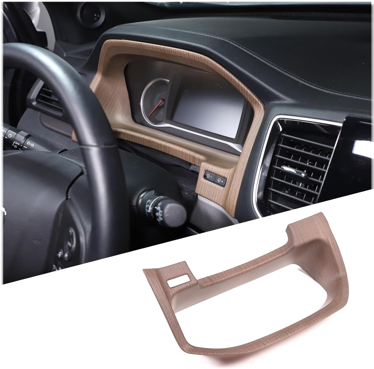 2PC Carbon Fiber Dashboard Vent Covers For Honda Pilot/Ridgeline/Passport (2016-2023) 5 thumbnail image