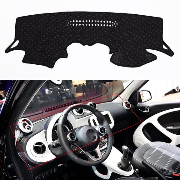 TINKI Dashboard Sun Protection Mat for Benz Smart  2015-2021(Left Peptide)，Sun pads, Protective pads against UV rays