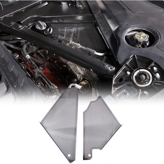 TINKI Engine Bay Panel Cover Compatible with Chevrolet Corvette C8 2020-2023, Auto Engine Protector Splash Shield, Engine Compartment Left Right Engine Case Guard