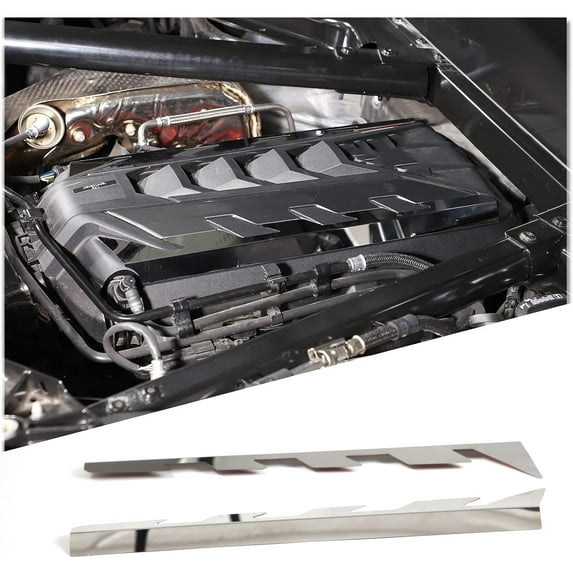 TINKI Engine Bay Panel Edge Moulding Trim Compatible with Chevrolet Corvette C8 2020-2023, Stainless Engine Edge Protector Trim Strips Accessories
