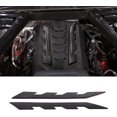 thumbnail image 1 of TINKI Engine Bay Panel Logo Trim Strip Compatible with Chevrolet Corvette C8 2020-2023, Aluminum Engine Compartment Left Right Panel Decoration Strip Sticker, 2PCS, 1 of 14