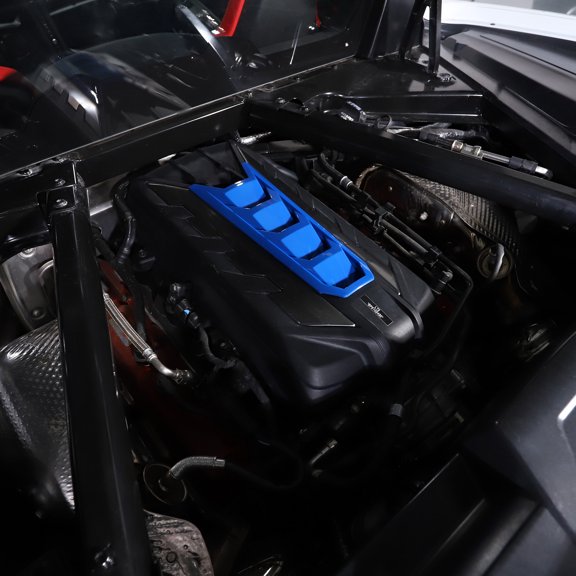 TINKI Engine Shroud Cover Panel Trims Cover Compatible with Chevrolet Corvette C8 2020-2023, ABS Engine Compartment Panel Protection Decoration Trim Accessories