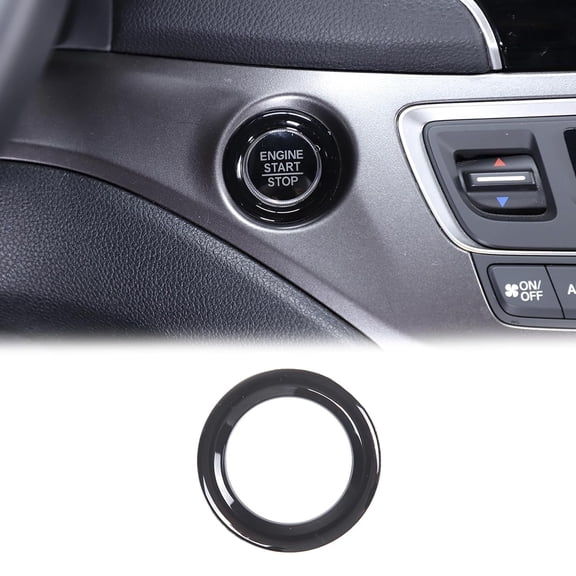 TINKI Engine Start Stop Switch Button Frame Trim for Honda Pilot 2016-2022/ Ridgeline 2017-2023/ Passport 2019-2023