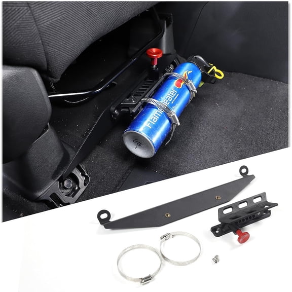 TINKI Fire Extinguisher Mount Holder for Honda Pilot 2016-2022, Adjustable Roll Bar Fire Extinguisher Mount Bracket for Co-Pilot Seat, Aluminum