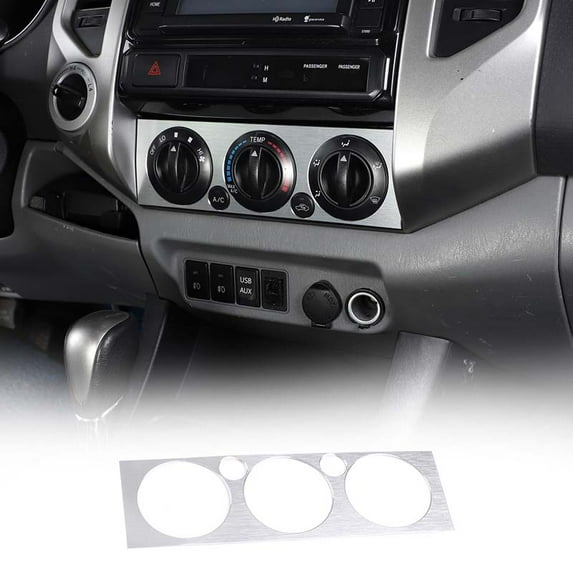 TINKI Fit For Toyota Tacoma 2011 2012 2013 2014 Aluminum Alloy Red Air Conditioning Adjustable Trim Sequins