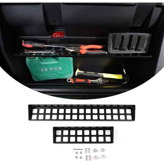 TINKI Fit For Toyota Tacoma 2016 2017 2018 2019 2020 2021 2022 Aluminum Alloy Second-row Seat Back Storage Partition