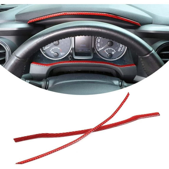 TINKI Fit for Tacoma 2015 2016 2017 2018 2019 2020 2021 2022 2023 Soft Carbon Fiber 3D Sticker Car Dashboard Decoration Cover Trim Sticker Interior Car Accessories
