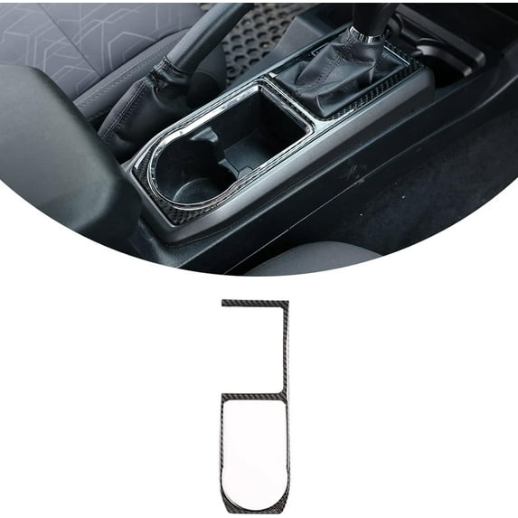 TINKI Fit For Tacoma 2015 2016 2017 2018 2019 2020 2021 2022 2023 Soft Carbon Fiber Car Interior Accessory,Center Control Gear Shift Frame Sticker,Center Storage Box Frame Sticker