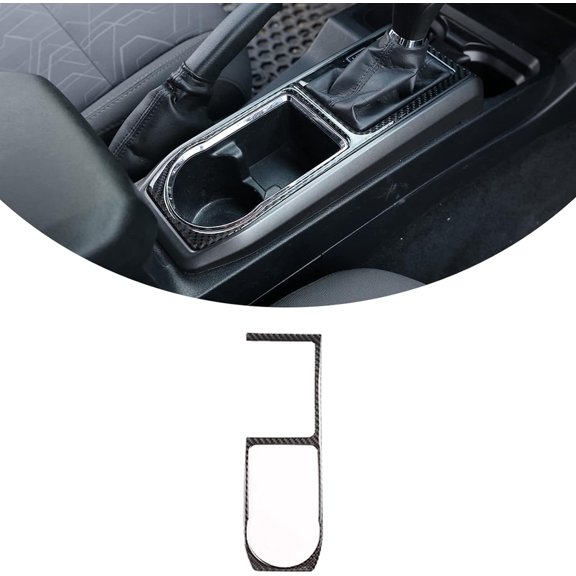 TINKI  Fit For Tacoma 2015 2016 2017 2018 2019 2020 2021 2022 2023 Soft Carbon Fiber Car Interior Accessory,Center Control Gear Shift Frame Sticker,Center Storage Box Frame Sticker