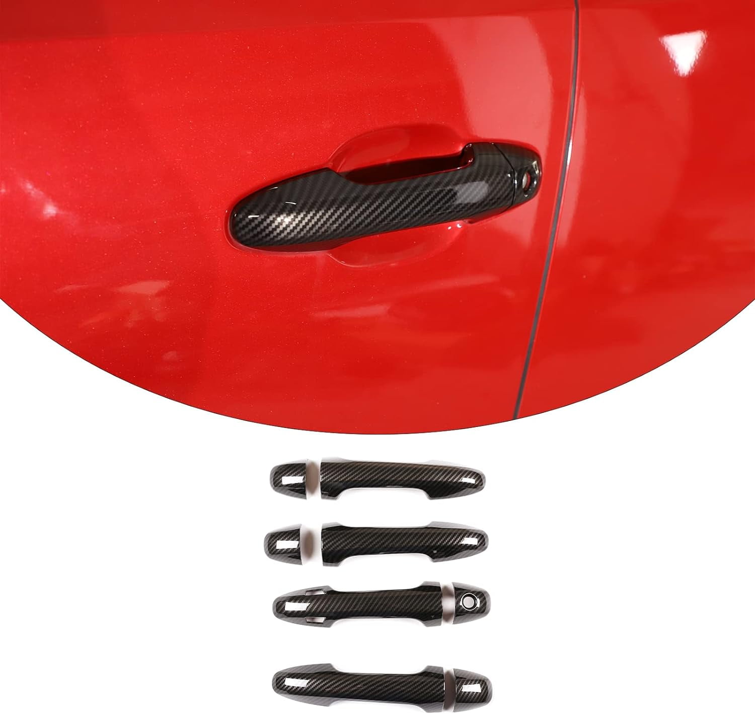 Glossy Black For 2005-2015 Toyota Tacoma 4D Side Smart Door