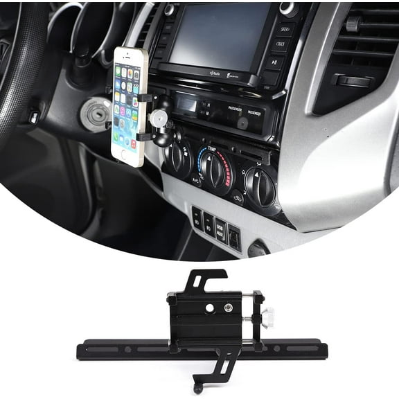 TINKI Fit for Toyota Tacoma 2011 2012 2013 2014 Car Aluminum Alloy Black Central Control Multi-Function Navigation Bracket
