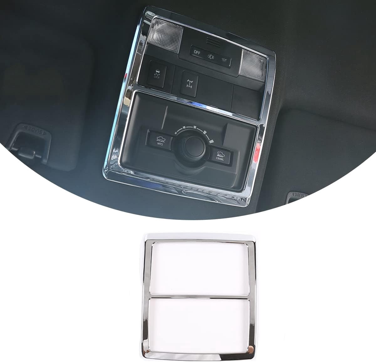 TINKI Fit for Toyota Tacoma 2016 2017 2018 2019 2020 2021 2022 Car Inner Front Row Roof Reading Light Panel Trim Interior Car Accessories