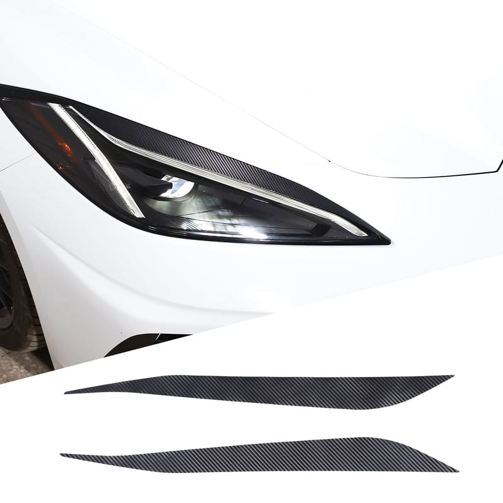 TINKI Front Headlight Eyebrow Panel Trim Decal Fit for Chevrolet Corvette C8 20202023, Car