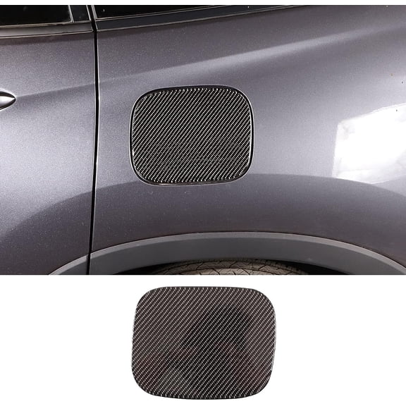 TINKI  Fuel Tank Panel Cover Trim for Honda Pilot 2016-2022 Accessories, Soft Carbon Fibre Oil Gas Cap Decoration Sticker Automotive Exterior Decal Protector