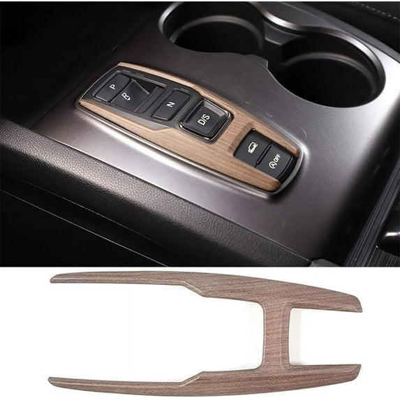 TINKI Gear Shift Button Frame Trim for Honda Pilot 2016-2022/ Ridgeline 2020-2023/ Passport 2019-2023, ABS Material Car Gear Shifter Button Panel Cover Decoration Accessories