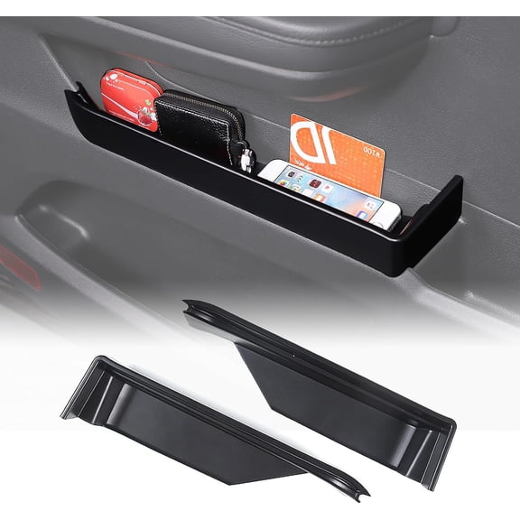 TINKI Gear Shift Organizer Tray for Hond@ Pilot 2016-2022/ Ridgeline 2020-2023/ Passport 2019-2023, 2PCS Console Shifter Side Storage Box Accessories ABS Material