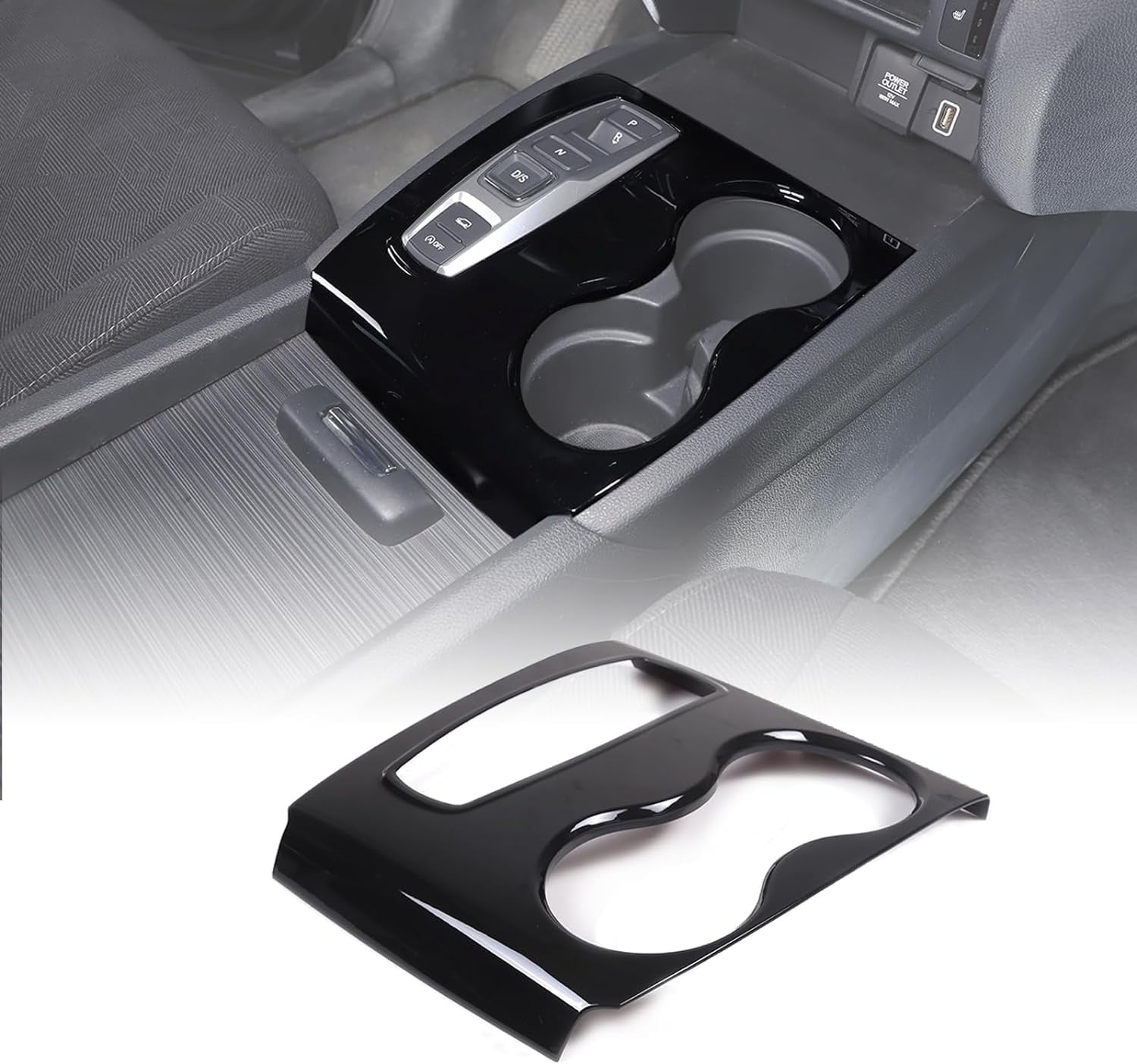 Shifter Module 2023 Pilot TINKI Gear Shift Panel Cover Trim for Honda Pilot 2016-2022/ Ridgeline ...