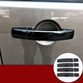 thumbnail image 1 of TINKI Gloss Black Door Handle Cover Trim For Land Rover LR4 Discovery 4 2009-2016 Range Rover Sport 2008-2013 Freelander 2 2010-2015 With Logo, 1 of 8