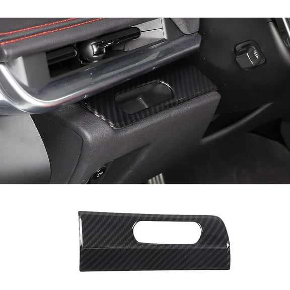 TINKI Headlight Panel Cover Fit for Chevrolet Corvette C8 Stingray 2020-2023, ABS Steering Wheel Left Side Groove Trim Cover, Interior Switch Button Trim Accessories