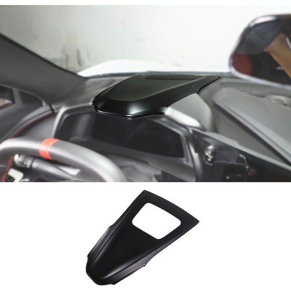 TINKI Interior Upper Dash Instrument Panel Cover Fit for Chevrolet Corvette C8 Stingray 2020-2023, ABS Center Console Upper Dash Board Trim Frame Decorative